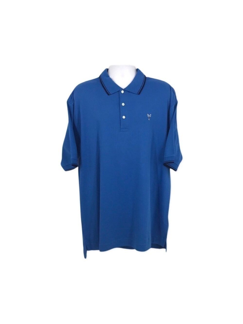 The Hamptons Men's Blue Short Sleeve Polo Size XL